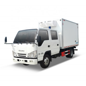 I Suzu 4X2 Small Food Refrigerator Truck Van freezer Food Delivery Trucks for sale