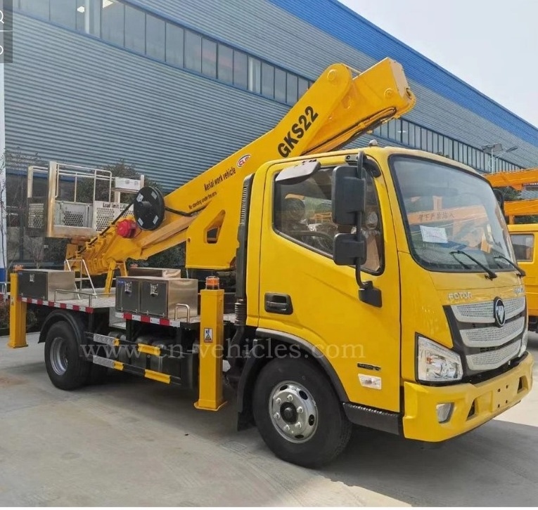 China Brand new 21m 23m bucket truck aerial work platform with straight boom