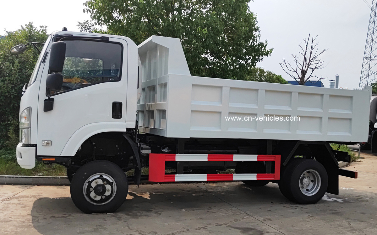 Isuzu 4x4 Truck Price 6 ton Diesel Engine Mini Tipper Dump Trucks for sale