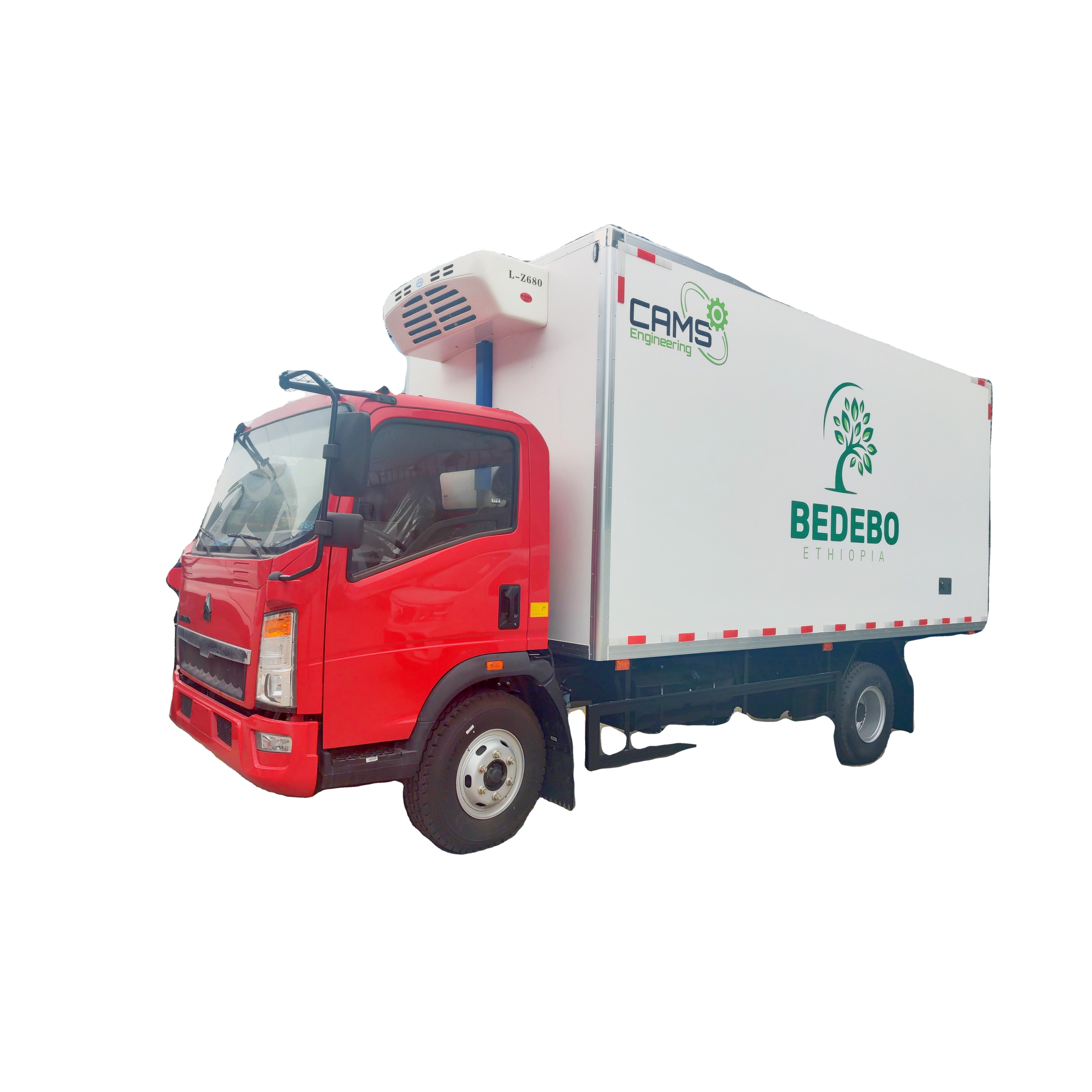 Howo Refrigerator Van Lorry Truck Freezer Box Truck Cooling Van Truck Refrigerated Box Vehicle for Meat Fish and Vegetable