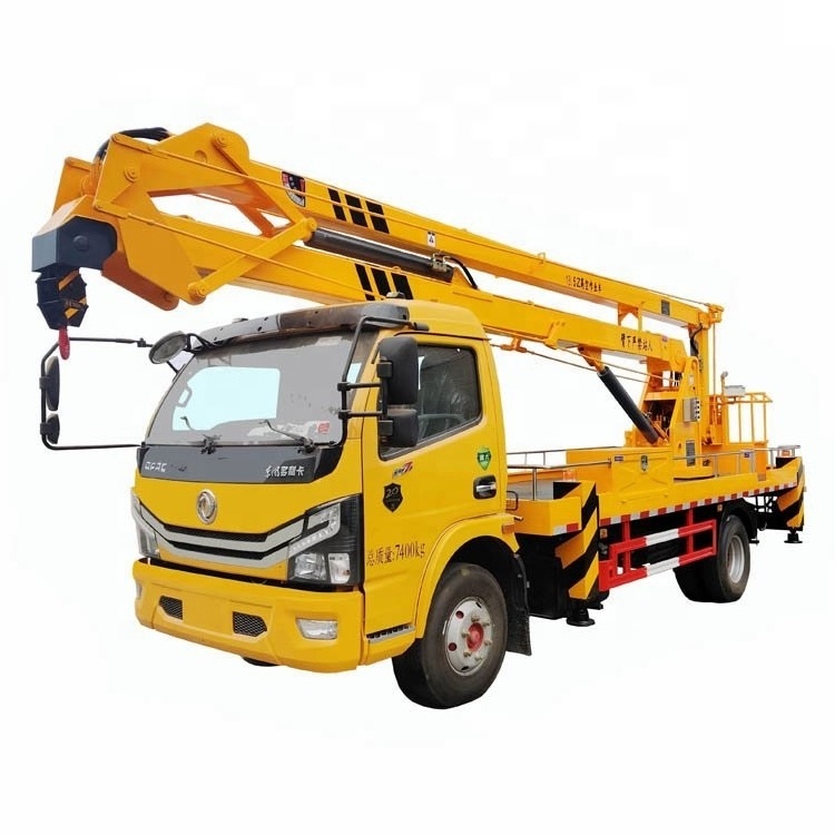 China DONGFENG 10m-18m aerial working platform bucket truck articulated boom trucks lift