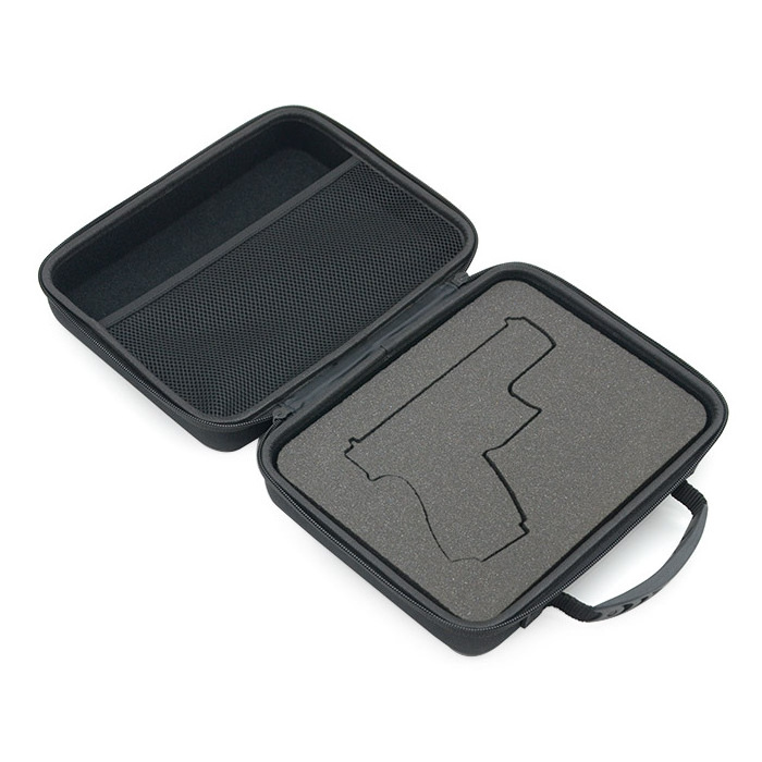 Custom Portable Tactical EVA Protective Foam Mould Tray Gun Case with Shoulder Strap