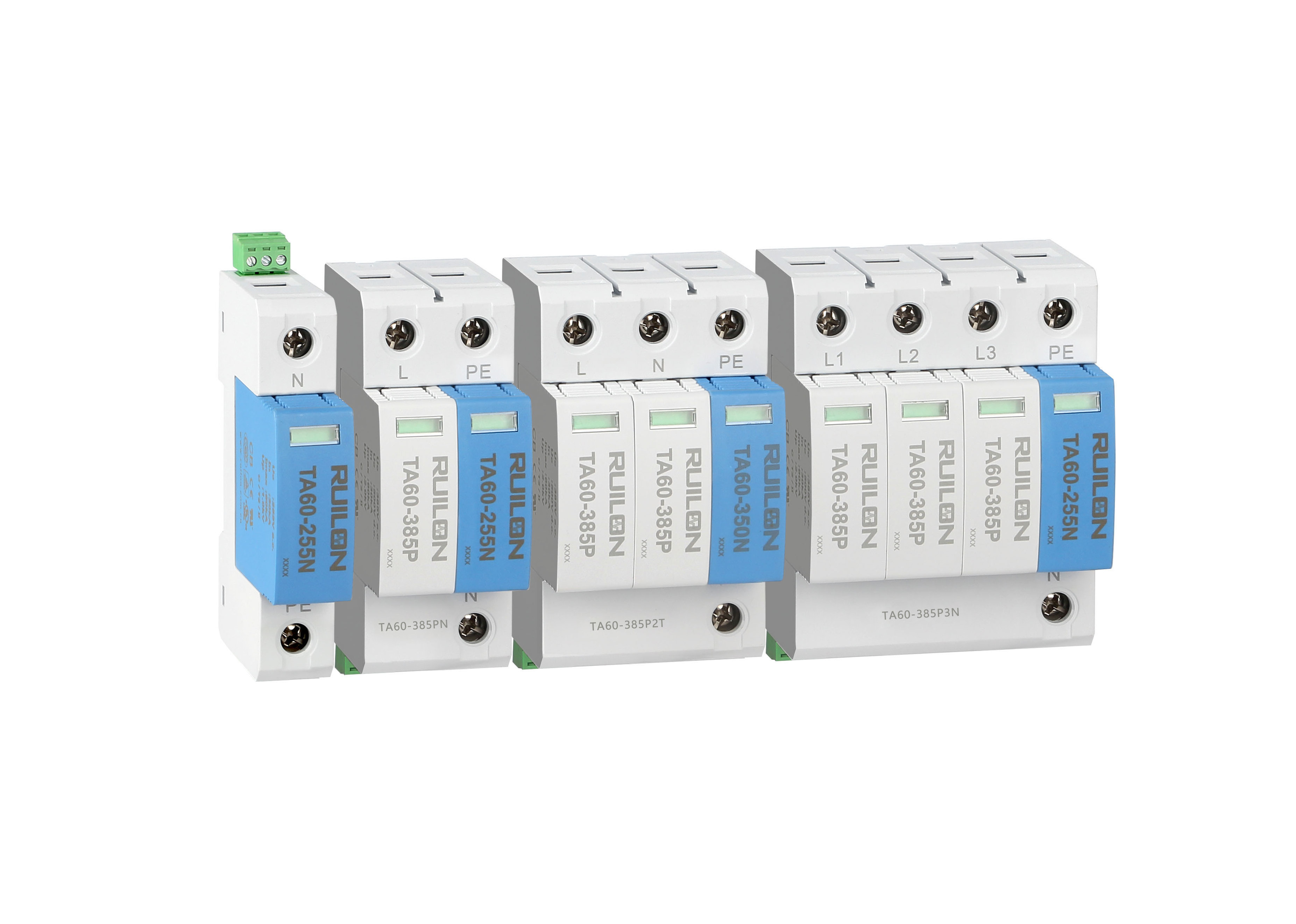 Surge Arrester Parafoudre Ac 3 Phase+n 385v 20ka 40ka Spd Ac Surge Protector Device For Lightning Protector