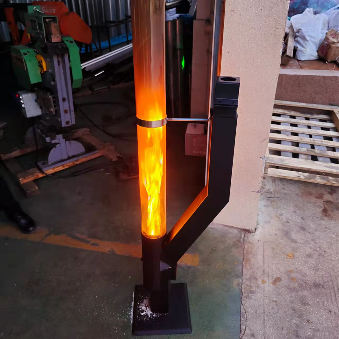 Carbon Steel Pellet Torch Fire Column Stove