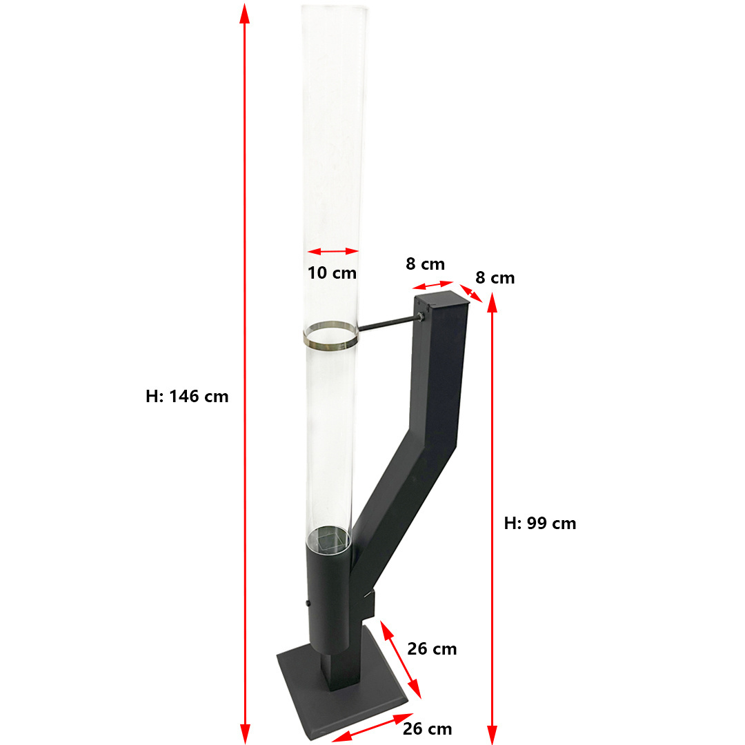 Carbon Steel Pellet Torch Fire Column Stove