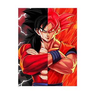 200 Newest Designs Hd Hanging Japanese Anime Canvas Goku Vegeta Dragon Ball Poster 3d Print Wall Art