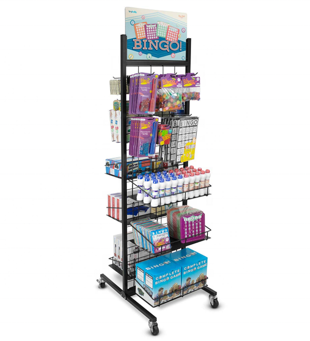 Retail Rolling Merchandising Display Racks Stand Store Fixture