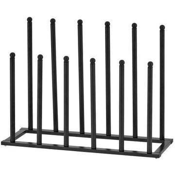 Freestanding Modern Black Metal Boot Holder Rack Home Organization Entryway Boot Storage Rack Holds up to 6 Pairs