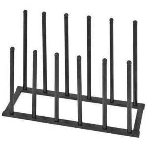 Freestanding Modern Black Metal Boot Holder Rack Home Organization Entryway Boot Storage Rack Holds up to 6 Pairs