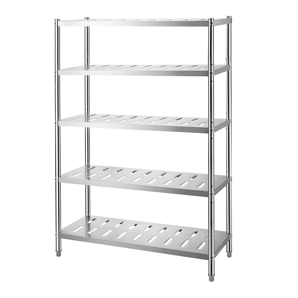 5-Tier Storage Shelving Unit, Stainless Steel Garage Shelf, Heavy Duty Storage Shelving with Adjustable Height