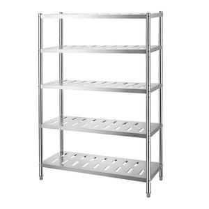 5-Tier Storage Shelving Unit, Stainless Steel Garage Shelf, Heavy Duty Storage Shelving with Adjustable Height