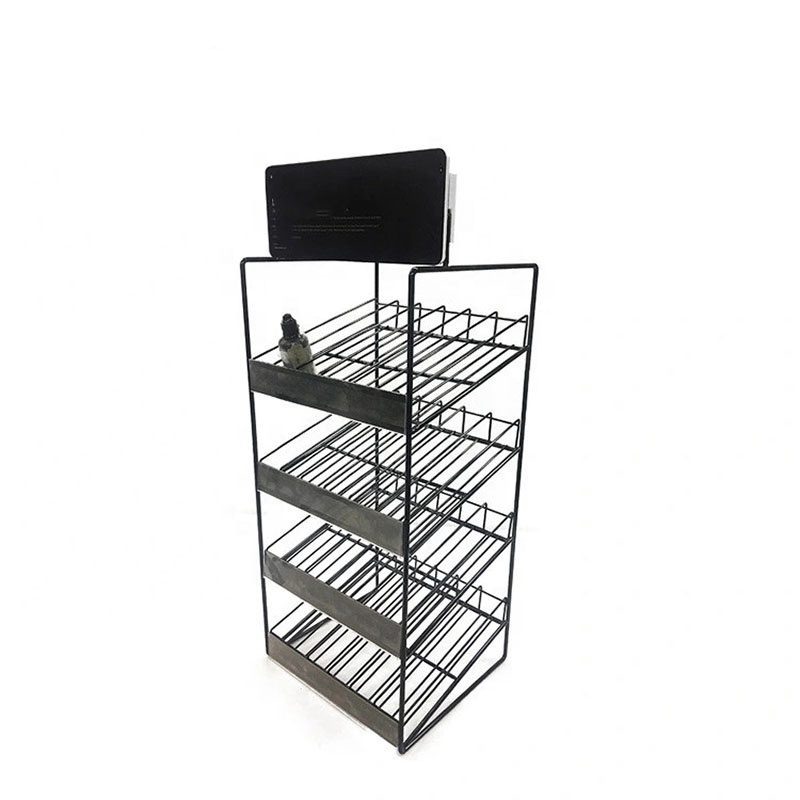 Mini Paint Bottle Display Stand Spray Paint Rack with Branding Board