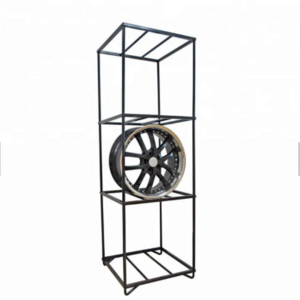 Freestanding Tire Display Stand Rack Wheel Rim Display Rack