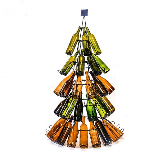 Christmas Tree Wine Bottle Storage Beer Bottle Rack Water Bottle Display Rack