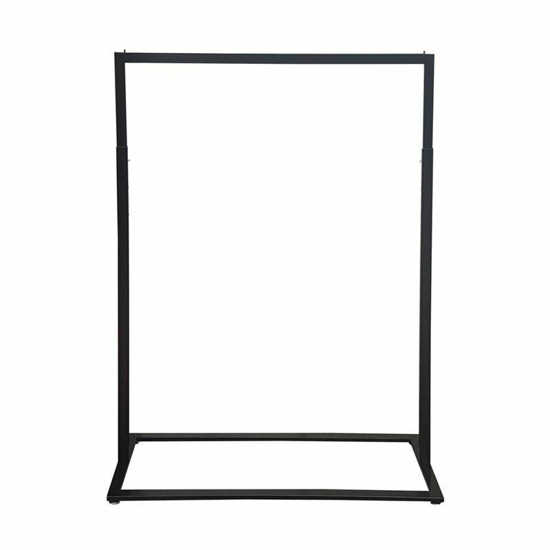 Boutique Slim Rack with Square Base Heavy Duty Garment Clothes Clothing Rail