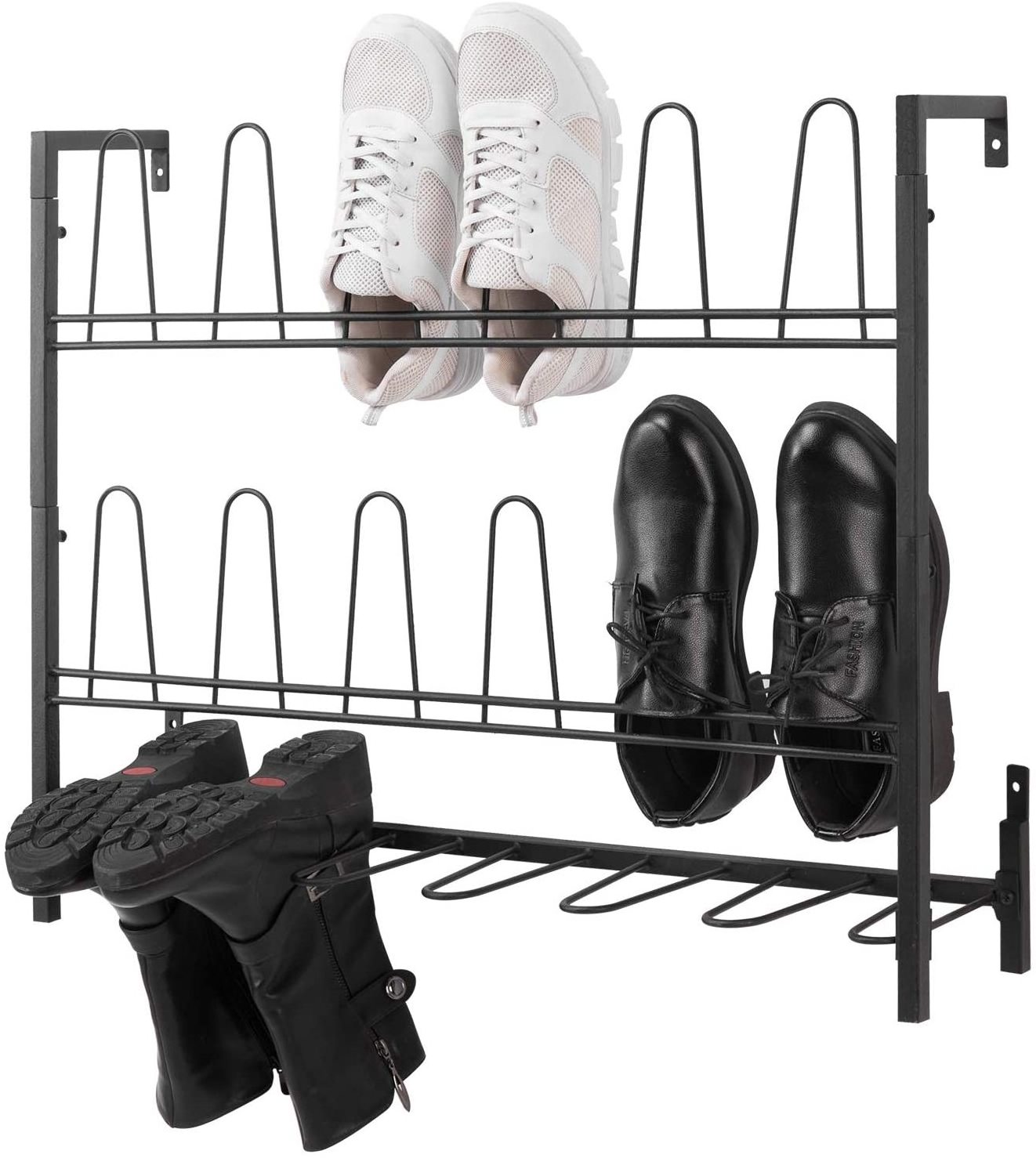 9 Pair 3 Tires shoe wall mounted sneaker shelves rack display