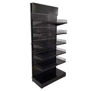 Heavy Duty Hardware Store Metal Pegboard Tool Display Rack Power Tool Storage Shelves Stands