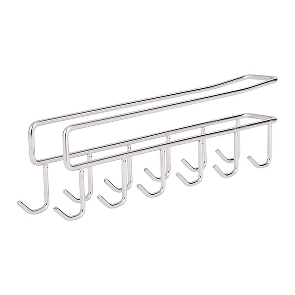 Kitchen Utensils Organizer Shelf Storage Towel Hooks Housekeeper Hangers Cabinet Storage Shelves For Kitchen Convenience