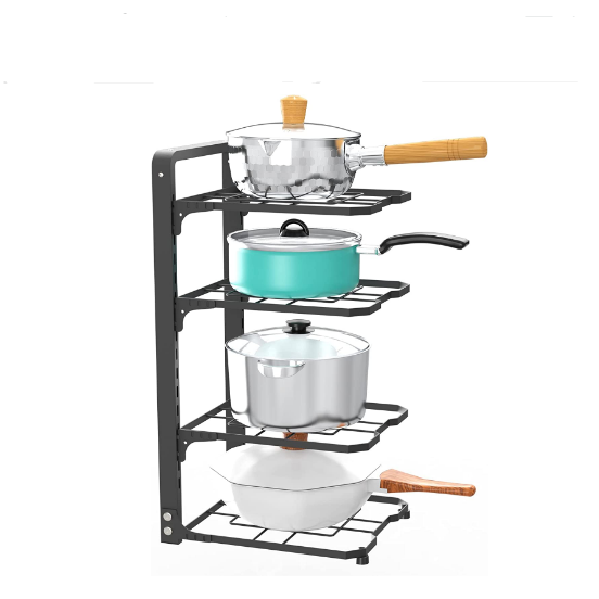 Heavy Duty  Pot Pan Rack Under Sinks Organizer And Storage Kitchen Pan Holder Rack Under Cabinet