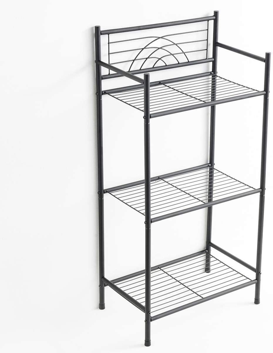 3 Tier Free Standing Wire Rack Heavy Duty Metal Shelving Bathroom Laundry Storage Rack