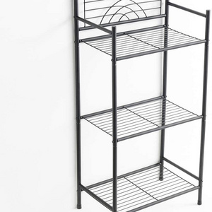 3 Tier Free Standing Wire Rack Heavy Duty Metal Shelving Bathroom Laundry Storage Rack