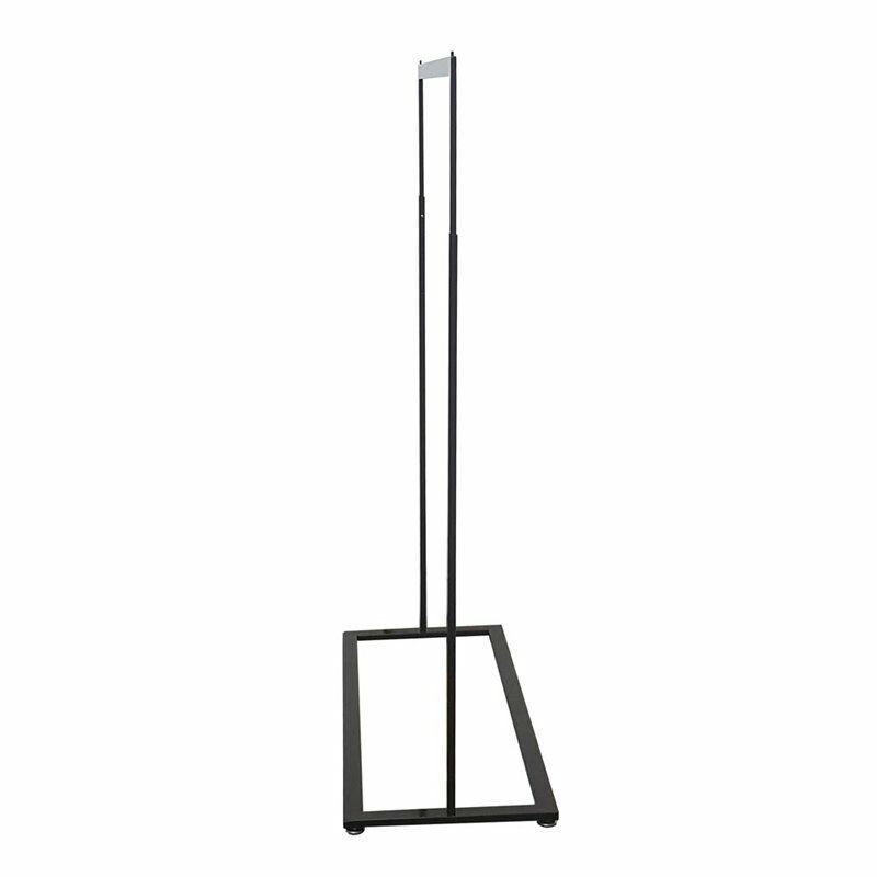 Boutique Slim Rack with Square Base Heavy Duty Garment Clothes Clothing Rail