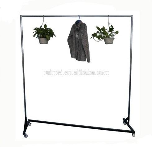 Rolling Rack Garment Display Z Rack Retail Clothing Rack