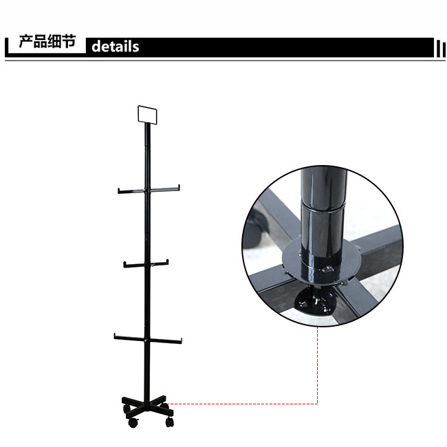 Floor Standing  Handbag Display Rack Backpack Display Stand