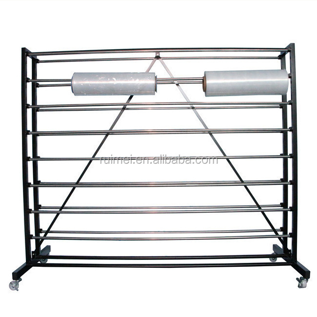 floor displays metal stands fabric roll display racks