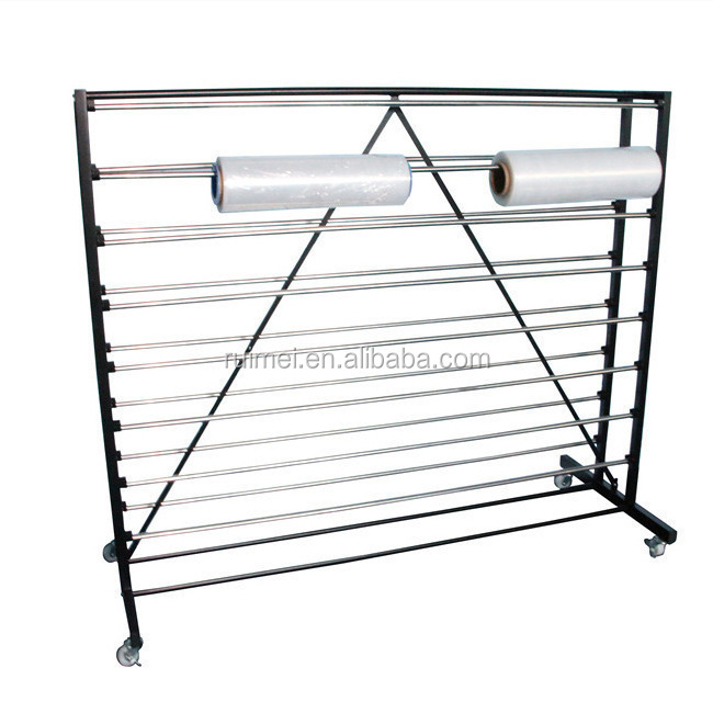 floor displays metal stands fabric roll display racks