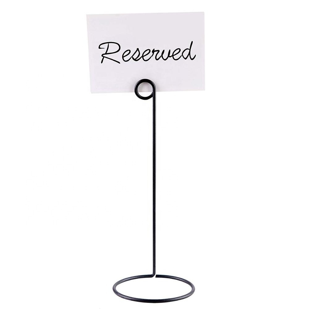 RuiMei Metal Wire Place Card /  Menu Memo Clips Reserved Card / Table Number Holder