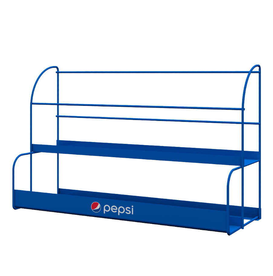 Pepsi Display Stand Counter top Small Display Rack Metal Customized Logo for Pepsi Cola