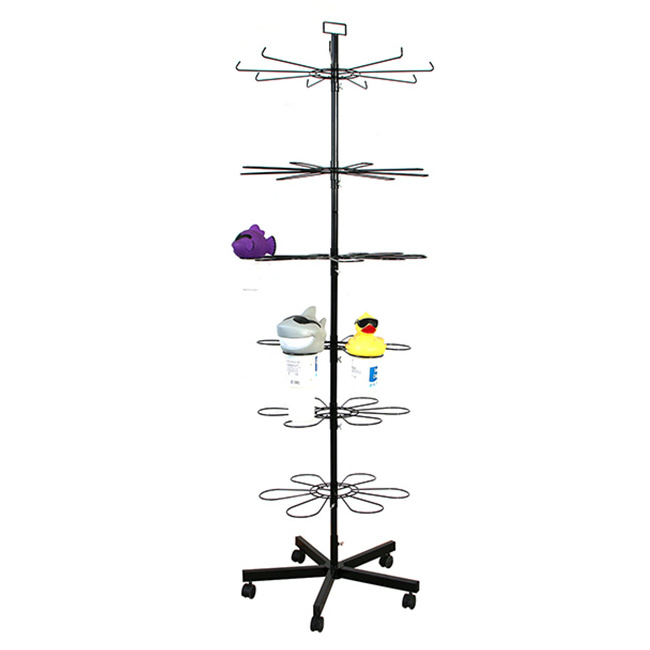 Customized Floor Standing Bouquet Display Stand, Small Merchandise Promotion Display Rack