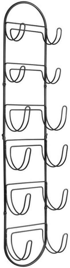 Wall Mounted Towel Rack with 6 Sections Metal Towel Storage Hanger for Bathroom/Hotel