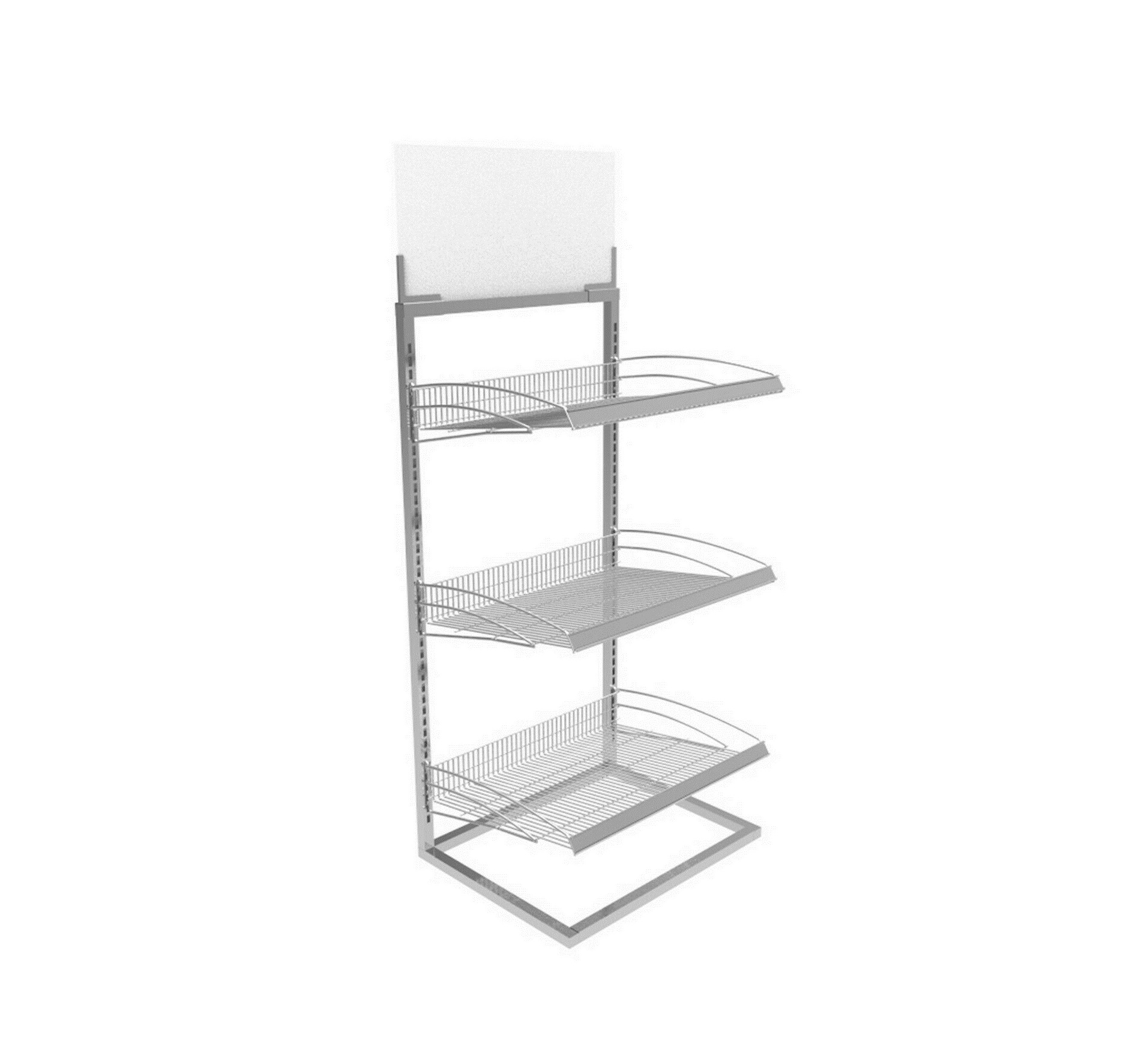 Adjustable Metal Beverage Display Rack Wire Basket Display Shelving