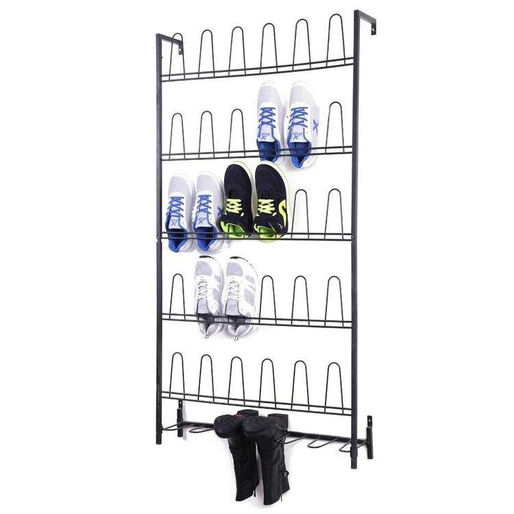 Multiple 5 tier shoes display racks Wall Mounted Shoe Rack For Home Office Shoes Rack Storage Organizer