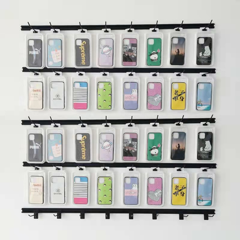 Wall hanging display racks mobile phones accessory organizers metal hanger hook tie and belt storage holders supermarket shelves