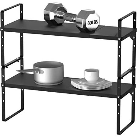 Expandable Kitchen Shelves Organizer Adjustable Cabinet Shelf Spice Rack Organizer