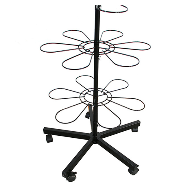 Customized Floor Standing Bouquet Display Stand, Small Merchandise Promotion Display Rack