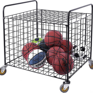 RUIMEIXIN Ball Cart Sports Equipment Storage Organizer Basketball Storage Cart Garage Organizer