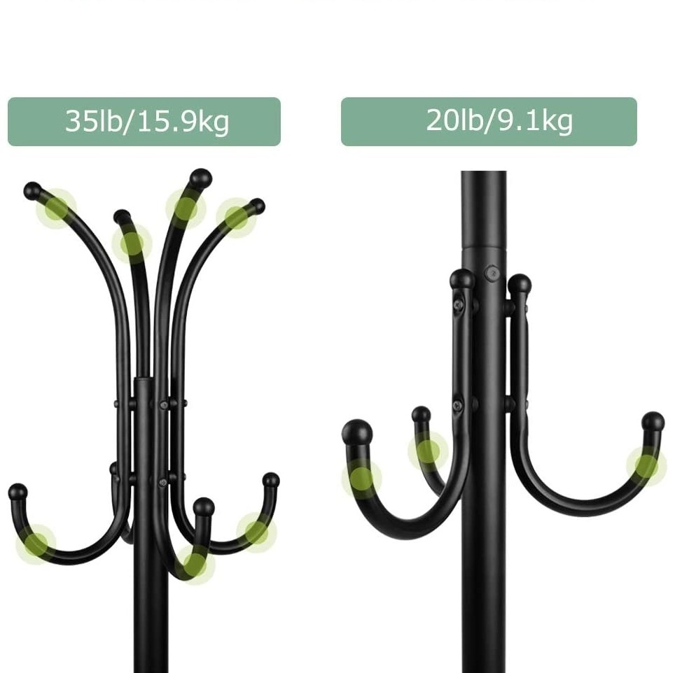 Coat Stands For Home Indoor Office Metal Standing Coat And Hat Hanger Organizer Rack 72