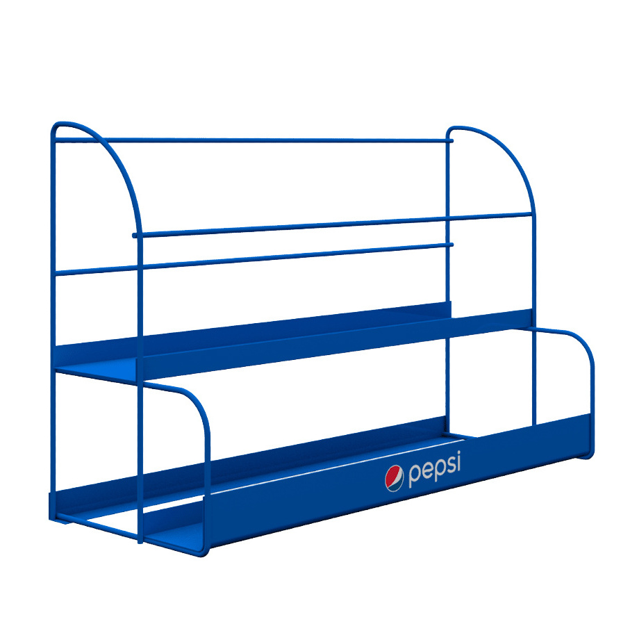 Pepsi Display Stand Counter top Small Display Rack Metal Customized Logo for Pepsi Cola