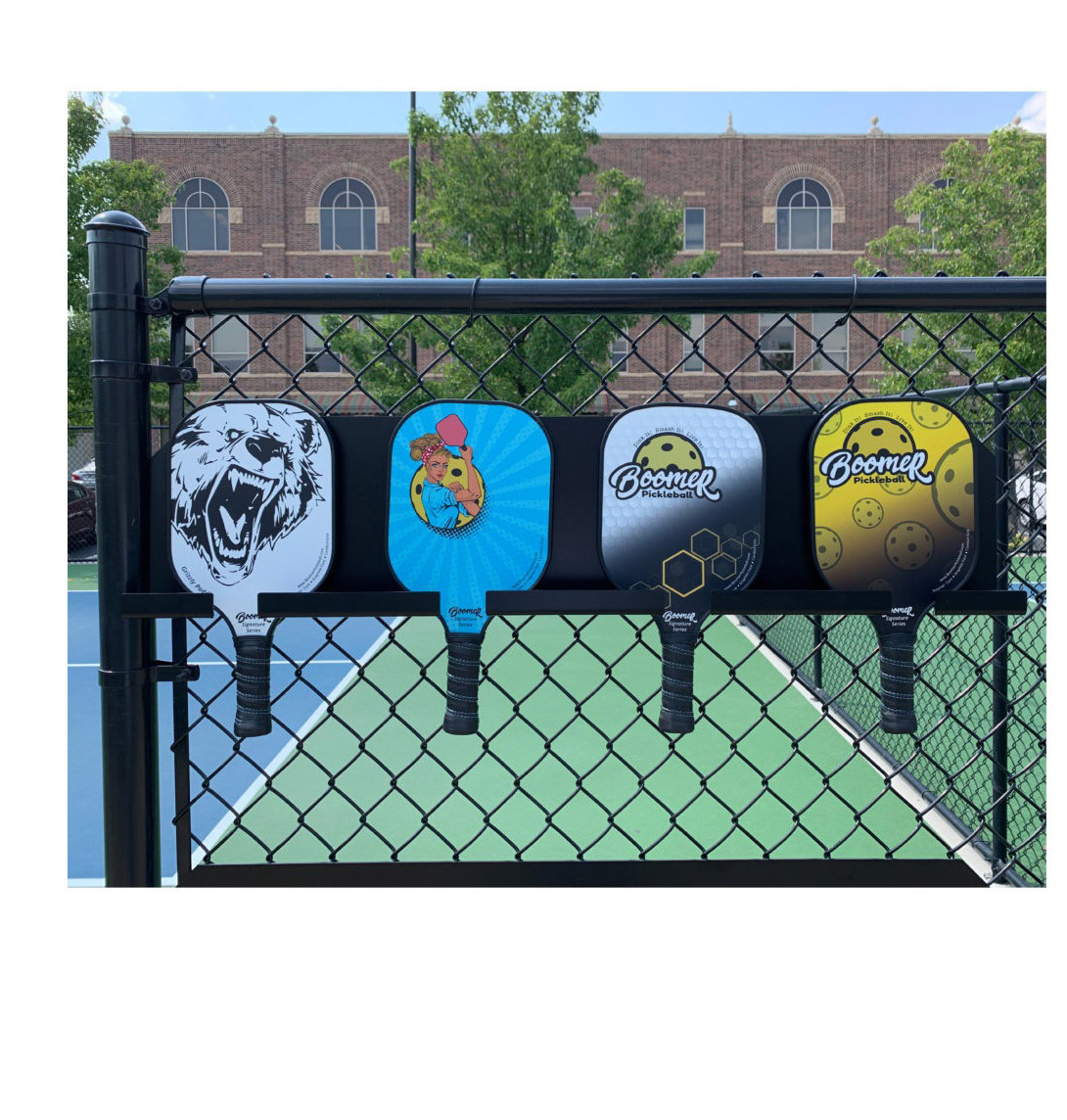 Metal Pickleball Paddle Rack Vertical Paddle Holder