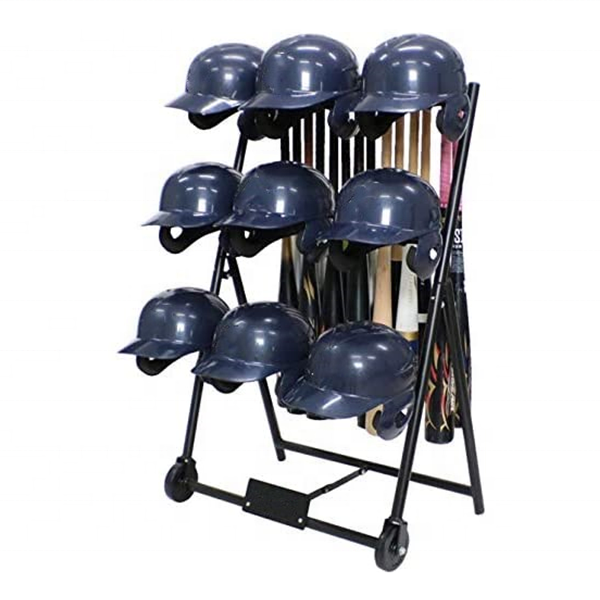 Movable Motorcycle Helmet Display Racks With Wheels spinning helmet Hanger Hooks Clothes Sock hat