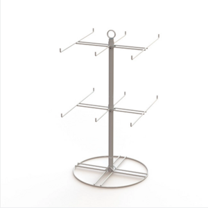 Metal Spinning Hanging Display Rack 2 Tie Counter top Wire Display Racks Multi-functional for Keyring/Jewelry/Necklace