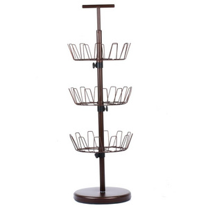 Revolving Shoe Racks Rotating Shoe Tree and Adjustable Carousel Organizer for up to 18 Pairs Shoes