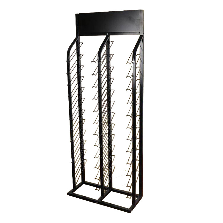 Metal tiles display racks showroom tiles carpet racks stands marble display with flags banners