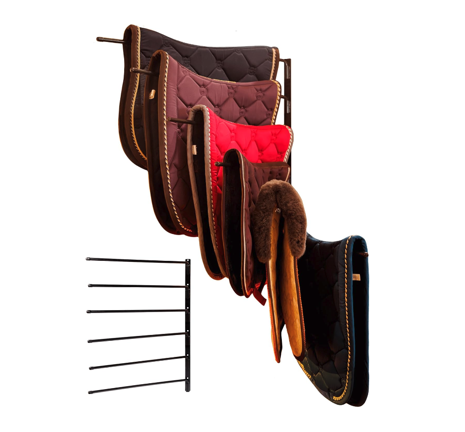 Saddle Rack Wall Mounted 6 Tier 180 Degree Horse Saddle Rack