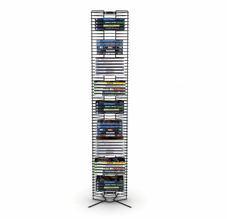 Sturdy Multiple Metal CD Storage Tower Stand  Rack, Documents Storage