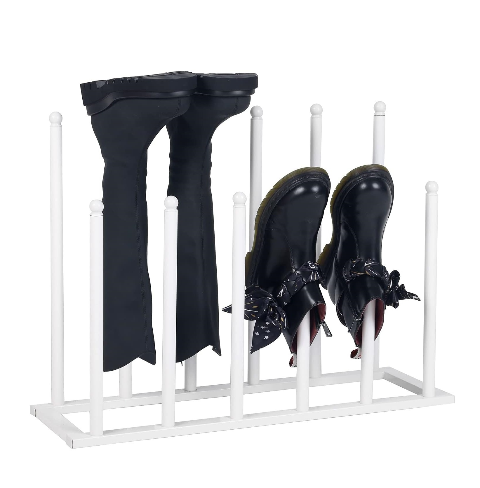 Wellie Boot Rack Free Standing Shoe Rack Shoe Organizer for Entryway Dorm Room Bedroom